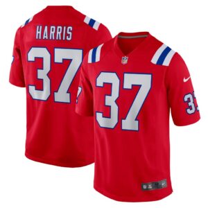 Men's New England Patriots Damien Harris Nike Red Game Jersey