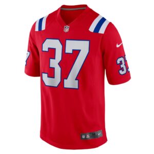 Men's New England Patriots Damien Harris Nike Red Game Jersey