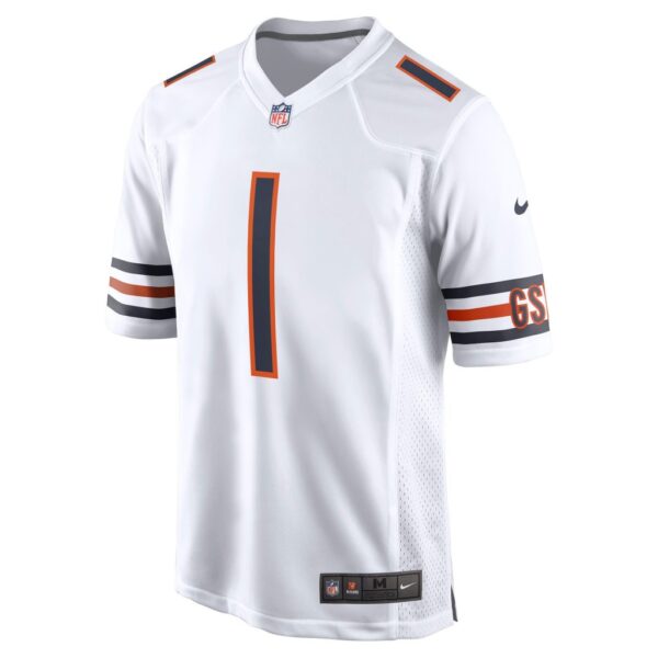 Men's Chicago Bears Justin Fields Nike White Game Jersey