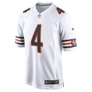 Men's Chicago Bears Eddie Jackson Nike White Game Jersey