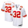 Men's Kansas City Chiefs Tyrann Mathieu Nike White Game Jersey