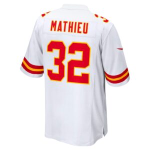 Men's Kansas City Chiefs Tyrann Mathieu Nike White Game Jersey