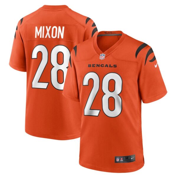 Men's Cincinnati Bengals Joe Mixon Nike Orange Game Jersey