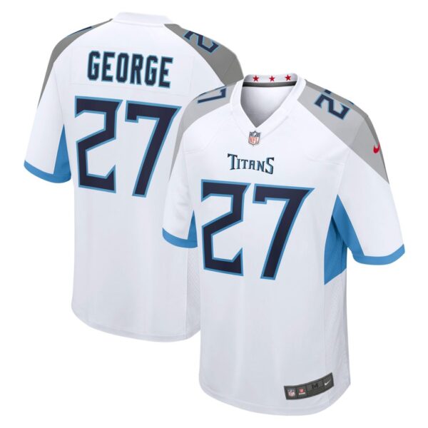 Men's Tennessee Titans Eddie George Nike White Retired Player Game Jersey