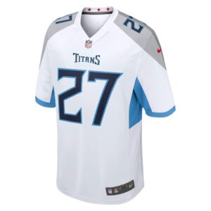 Men's Tennessee Titans Eddie George Nike White Retired Player Game Jersey