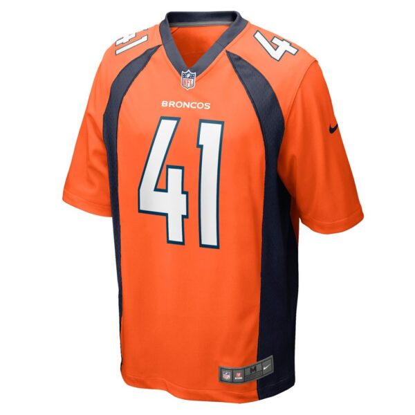 Men's Denver Broncos Kenny Young Nike Orange Game Jersey