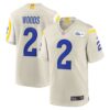 Men's Los Angeles Rams Robert Woods Nike Bone Player Game Jersey