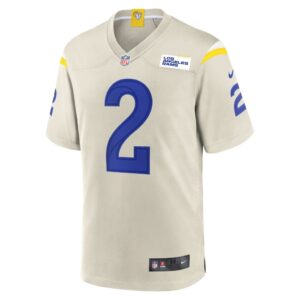 Men's Los Angeles Rams Robert Woods Nike Bone Player Game Jersey