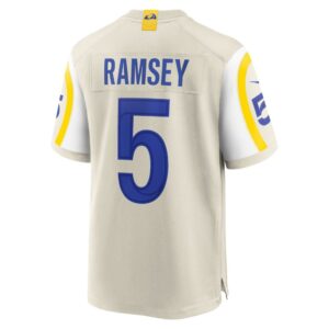 Men's Los Angeles Rams Jalen Ramsey Nike Bone Player Game Jersey