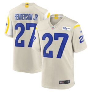 Men's Los Angeles Rams Darrell Henderson Jr. Nike Bone Player Game Jersey