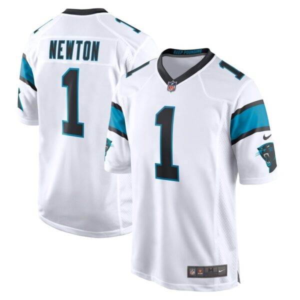 Men's Carolina Panthers Cam Newton Nike White Game Jersey