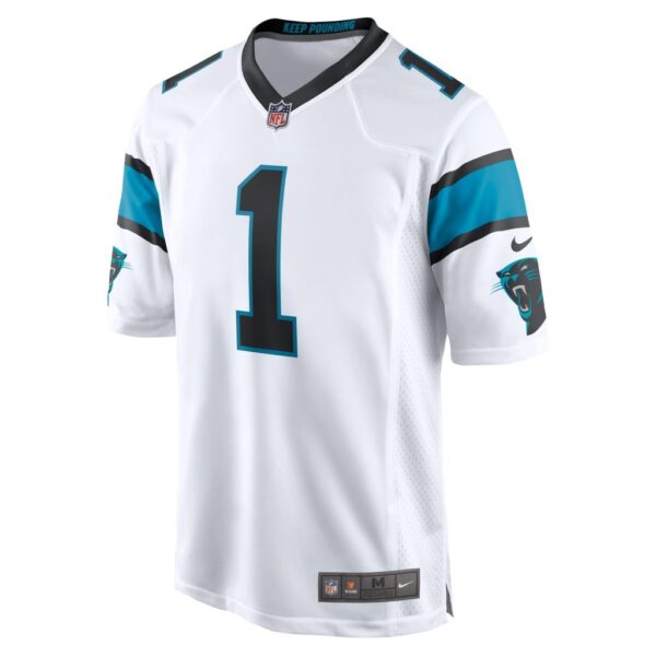 Men's Carolina Panthers Cam Newton Nike White Game Jersey