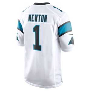 Men's Carolina Panthers Cam Newton Nike White Game Jersey