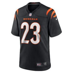 Men's Cincinnati Bengals Daxton Hill Nike Black 2022 NFL Draft First Round Pick Game Jersey