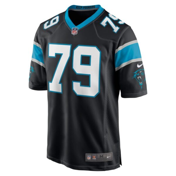 Men's Carolina Panthers Ikem Ekwonu Nike Black 2022 NFL Draft First Round Pick Game Jersey