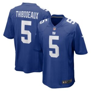 Men's New York Giants Kayvon Thibodeaux Nike Royal 2022 NFL Draft First Round Pick Game Jersey