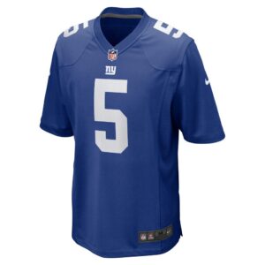 Men's New York Giants Kayvon Thibodeaux Nike Royal 2022 NFL Draft First Round Pick Game Jersey