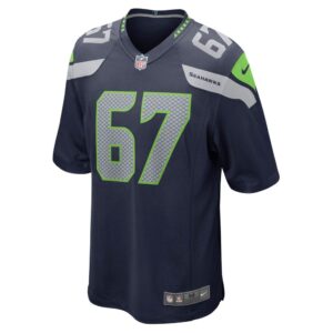 Men's Seattle Seahawks Charles Cross Nike College Navy 2022 NFL Draft First Round Pick Game Jersey