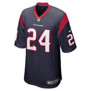 Men's Houston Texans Derek Stingley Jr. Nike Navy 2022 NFL Draft First Round Pick Game Jersey