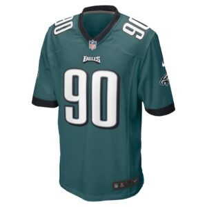 Men's Philadelphia Eagles Jordan Davis Nike Midnight Green 2022 NFL Draft First Round Pick Game Jersey