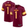 Men's Washington Commanders Jahan Dotson Nike Burgundy 2022 NFL Draft First Round Pick Game Jersey