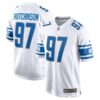 Men's Detroit Lions Aidan Hutchinson Nike White 2022 NFL Draft First Round Pick Game Jersey