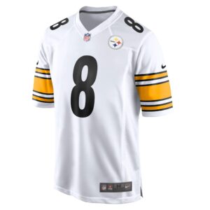 Men's Pittsburgh Steelers Kenny Pickett Nike White 2022 NFL Draft First Round Pick Game Jersey