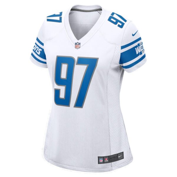 Women's Detroit Lions Aidan Hutchinson Nike White 2022 NFL Draft First Round Pick Game Jersey