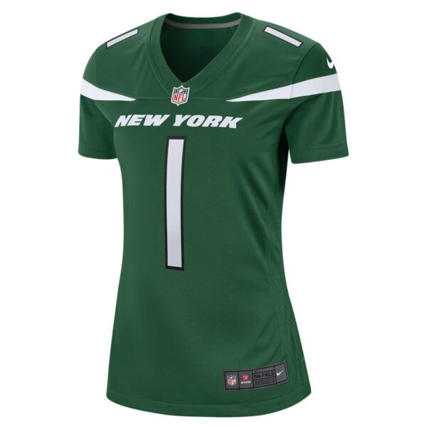 Women's New York Jets Ahmad Sauce Gardner Nike Gotham Green 2022 NFL Draft First Round Pick Game Jersey