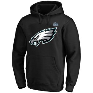 Men's Philadelphia Eagles Jalen Hurts Black Super Bowl LVII Big & Tall Name & Number Pullover Hoodie