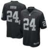 Men's Las Vegas Raiders Johnathan Abram Nike Black Game Player Jersey