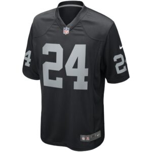 Men's Las Vegas Raiders Johnathan Abram Nike Black Game Player Jersey