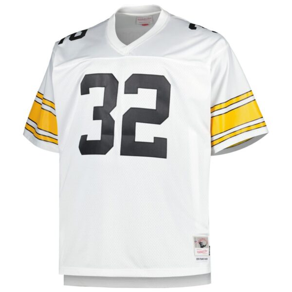 Franco Harris Pittsburgh Steelers Mitchell & Ness Big & Tall 1976 Retired Player Replica Jersey - White