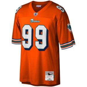 Jason Taylor Miami Dolphins Mitchell & Ness Big & Tall 2004 Retired Player Replica Jersey - Orange