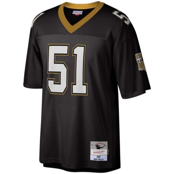 Sam Mills New Orleans Saints Mitchell & Ness Legacy Replica Jersey - Black