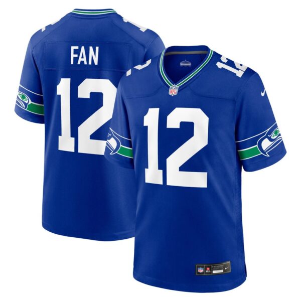 12s Seattle Seahawks Nike Throwback Player Game Jersey - Royal