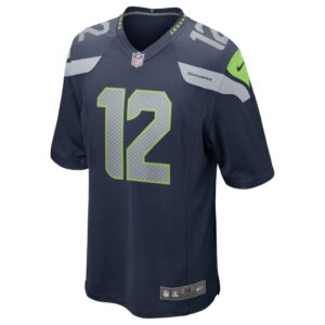 Men's Seattle Seahawks 12th Fan Nike College Navy Game Jersey