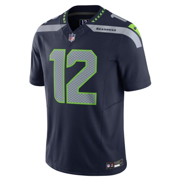 Men's Seattle Seahawks 12th Fan Nike College Navy Vapor F.U.S.E. Limited Jersey