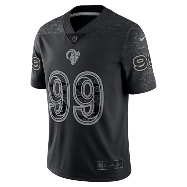 Men's Los Angeles Rams Aaron Donald Nike Black RFLCTV Limited Jersey