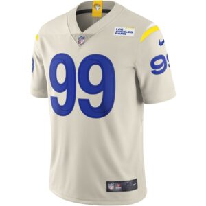 Men's Nike Aaron Donald Bone Los Angeles Rams Vapor Limited Jersey