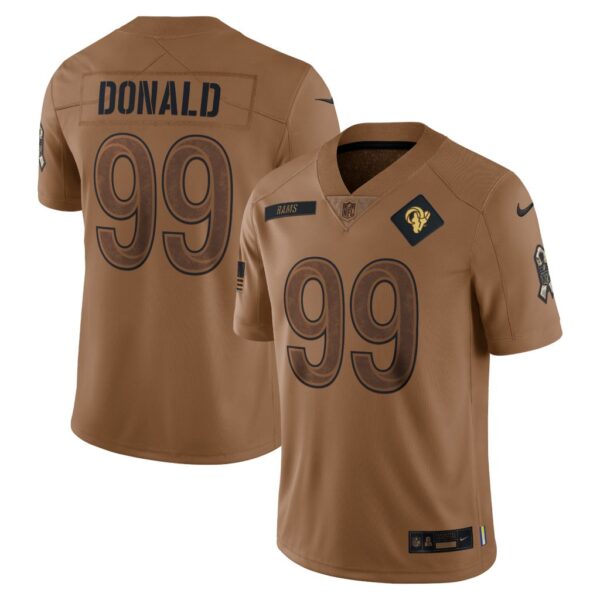 Aaron Donald Los Angeles Rams Nike 2023 Salute To Service Limited Jersey - Brown