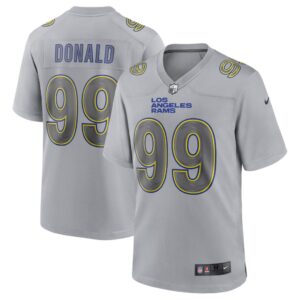 Men's Los Angeles Rams Aaron Donald Nike Gray Atmosphere Fashion Game Jersey