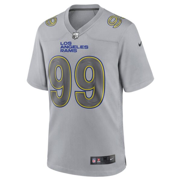 Men's Los Angeles Rams Aaron Donald Nike Gray Atmosphere Fashion Game Jersey