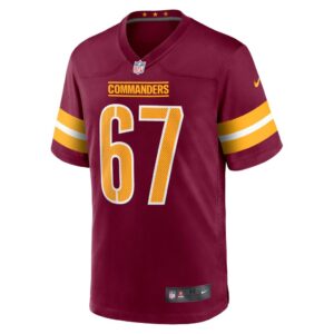 Men's Washington Commanders Aaron Monteiro Nike Burgundy Game Player Jersey