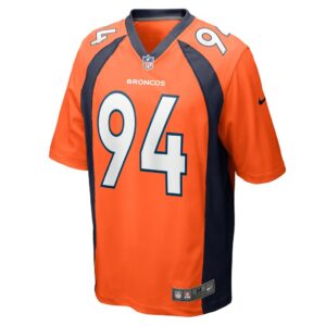 Men's Denver Broncos Aaron Patrick Nike Orange Game Player Jersey