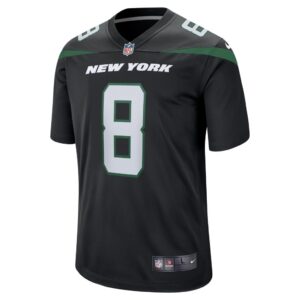 Men's New York Jets Aaron Rodgers Nike Black Game Jersey