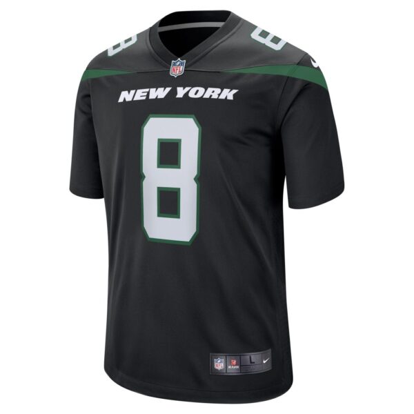 Men's New York Jets Aaron Rodgers Nike Black Game Jersey