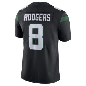 Aaron Rodgers New York Jets Nike Vapor Untouchable Limited Jersey - Black