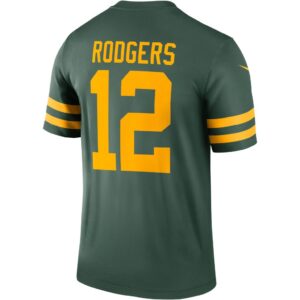 Men's Nike Aaron Rodgers Green Green Bay Packers Alternate Legend Player Jersey