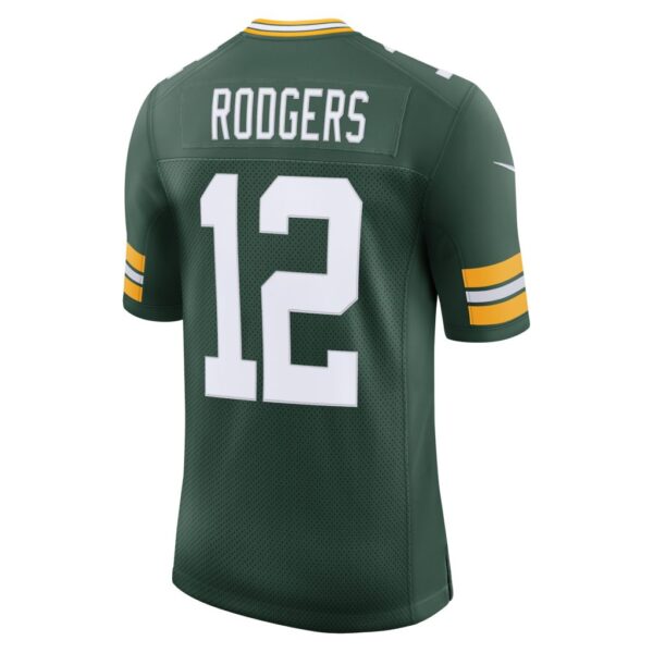 Men's Nike Aaron Rodgers Green Green Bay Packers Captain Vapor Limited Jersey